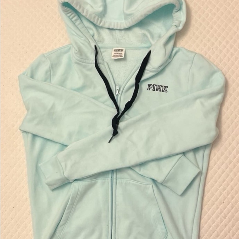 PINK Victoria's Secret Ice Blue Hoodie
